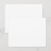 Carte D'accompagnement Conception simple blanche personnalisée Ajouter un (Devant / Derrière)