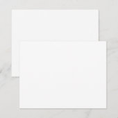 Carte D'accompagnement Conception simple blanche personnalisée Ajouter un (Devant / Derrière)