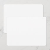 Carte D'accompagnement Conception simple blanche personnalisée Ajouter un (Devant / Derrière)