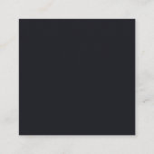 Carte D'accompagnement Conception simple noire personnalisée Ajouter une (Dos)