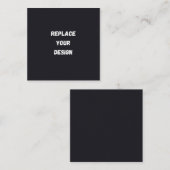 Carte D'accompagnement Conception simple noire personnalisée Ajouter une (Devant / Derrière)