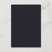Carte D'accompagnement Conception simple noire personnalisée Ajouter une (Dos)