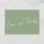 Carte D'accompagnement Concernant Les Cadeaux Écriture manuscrite Sage Gr (Dos)