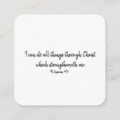 Carte D'accompagnement Confiance à Dieu (Dos)