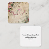 Carte D'accompagnement Confiance à Dieu (Devant / Derrière)