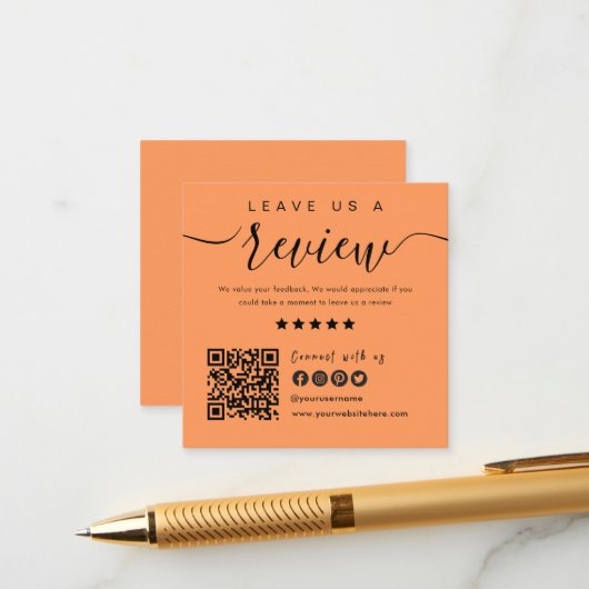 Carte D'accompagnement Connectez-vous avec le code QR Us | Laissez-Nous U (Devant/Arrière en situation)