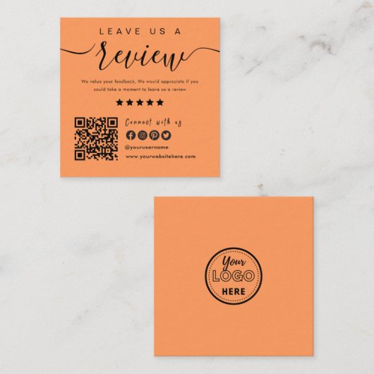 Carte D'accompagnement Connectez-vous avec le code QR Us | Laissez-Nous U (Devant / Derrière)