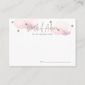 Carte D'accompagnement Conseil Baby shower Cloud 9 rose (Devant)