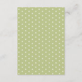 Carte D'accompagnement Conseil bébé Hydrangea blanc et vert (Dos)