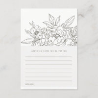 Conseil Brown Floral Sketch Pour Le Baby shower De