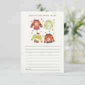 Carte D'accompagnement Conseil Coeur Laide Sweater Pour La Fête des marié (Debout devant)
