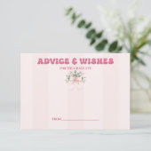 Carte D'accompagnement Conseil de fête et Whats de la Grad Bow rose (Debout devant)