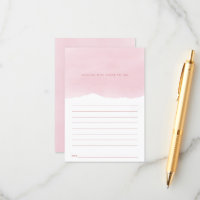 Conseil en aquarelle rose pour maman Baby shower