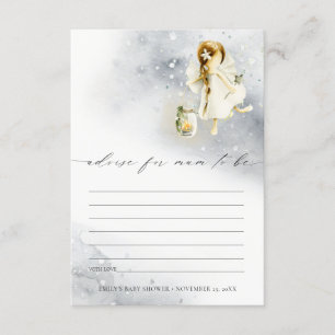 Carte D'accompagnement Conseil Fée Aquarelle Cute Pour Fille Baby shower