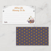 Carte D'accompagnement Conseil pour le Baby shower de la fête d'Halloween (Devant / Derrière)