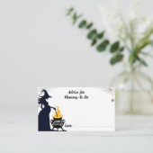 Carte D'accompagnement Conseil pour le Baby shower de sorcière d'Hallowee (Debout devant)