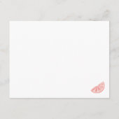 Carte D'accompagnement Conseils de Fête des mariées Citrus (Dos)