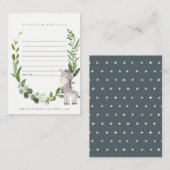 Carte D'accompagnement Conseils de feuillage pour le Baby shower de maman (Devant / Derrière)