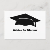 Carte D'accompagnement Conseils de fin d'études Souhaite Grad Party (Dos)