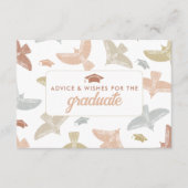 Carte D'accompagnement Conseils et souhaits Boho Design Graduation (Devant)