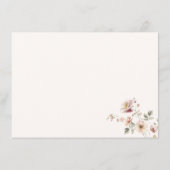 Carte D'accompagnement Conseils et souhaits de Fête des mariées fleur sau (Dos)