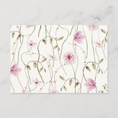 Carte D'accompagnement Conseils et souhaits Fête des mariées des papillon (Dos)