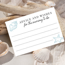 Carte D'accompagnement Conseils et Vœux Mer Vous Bientôt Jeu de Baby Show