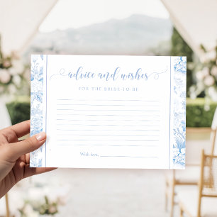 Carte D'accompagnement Conseils et vœux pour une baby shower sur le thème