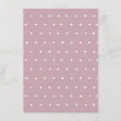 Carte D'accompagnement Conseils feuillus vert rose mignon pour Baby showe (Dos)