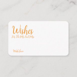 Carte D'accompagnement Conseils Personnalisés Pour Les Mariés Et Les Cham