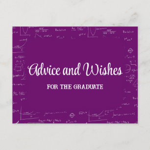 Carte D'accompagnement Conseils pour la fête de remise des diplômes Purpl
