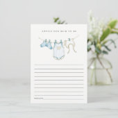 Carte D'accompagnement Conseils pour le Baby shower de maman (Debout devant)