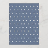 Carte D'accompagnement Conseils pour le Baby shower de maman bleu vert do (Dos)