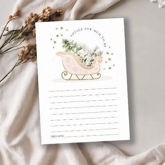 Carte D'accompagnement Conseils pour le Baby shower pour maman