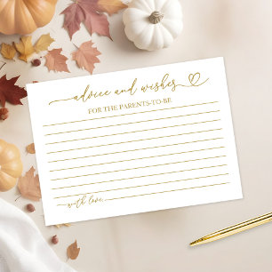 Carte D'accompagnement Conseils pour une Baby Shower de camion vintage de
