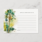 Carte D'accompagnement Conseils sur les palmiers tropicaux pour la baby s (Devant)