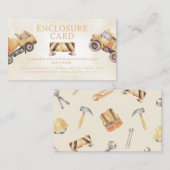 Carte D'accompagnement Construction (Devant / Derrière)