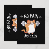 Carte D'accompagnement Construisons Un Peu De Muscle ! Heure De Gymnastiq (Devant / Derrière)