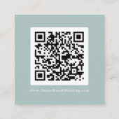 Carte D'accompagnement Coordonnées de verdure aérienne QR Détails du code (Dos)