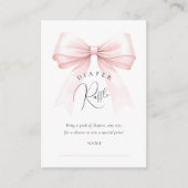 Carte D'accompagnement Coquette Baby shower de chou rose (Devant)