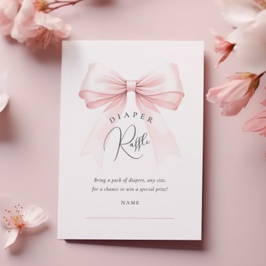 Carte D'accompagnement Coquette Baby shower de chou rose