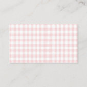 Carte D'accompagnement Coquette citron rose Bow baby shower Déchets Raffi (Dos)