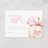 Carte D'accompagnement Coquette Citrouille fille Déchets Raffle (Devant)