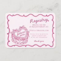 Coquette Coeur rose Retro Registre de gâteau Inser