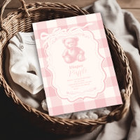Coquette Gingham Teddy Français Tirage de Couches