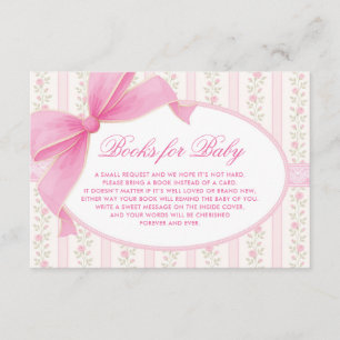 Carte D'accompagnement Coquette Love Shack Roses Livres pour Bébé Fille