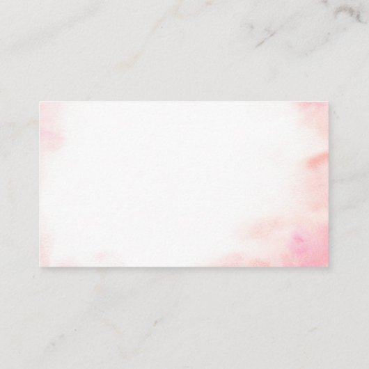 Carte D'accompagnement Coquette rose Citrouille Baby shower Déchets Raffl (Dos)