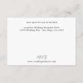 Carte D'accompagnement Coquillages et détails floraux blancs Petits (Dos)