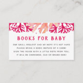 Carte D'accompagnement Corail rose Livres nautiques pour bébé (Devant)