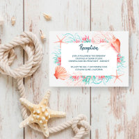 Corail tropical | Réception de mariage de plage